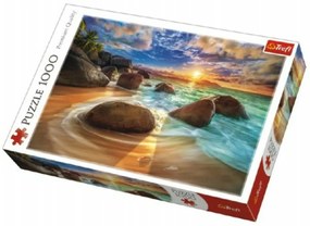 Puzzle Plajă Samudra, Indie 1000 piese de puzzle in cutie 40x27x6cm
