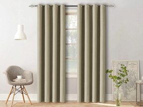 Draperie OXFORD 140x250 cm, bej deschis Agatat: Inele metalice