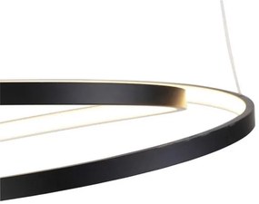 Lustră LED dimabilă pe cablu ROMAN LED/30W/230V neagră Paul Neuhaus 2472-18