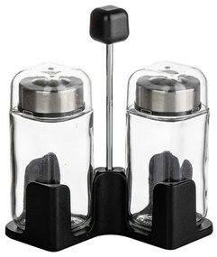 Set sărier Luigi Ferrero Rome FR-7902R, 100 ml, 3 bucăți, Suport, Oțel inoxidabil, Transparent/inox