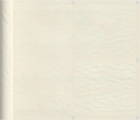 vidaXL Paravan de balcon, crem, 90x700 cm, 100% poliester oxford