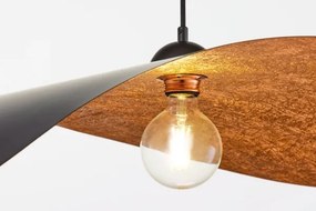 Lustră pe cablu LEAF 1xE27/15W/230V negru/cupru