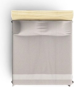 Cuvertură bej din bumbac pentru pat dublu 230x200 cm Seritli – Mijolnir