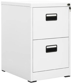 vidaXL Fișet, alb, 46 x 62 x 72,5 cm, oțel