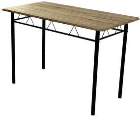 Set mobilier sufragerie Pacientes (stejar deschis + negru) (pentru 4 persoane). 1116437