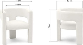 OFERTA Fotoliu alb de designer ALPAH B II. calitate.