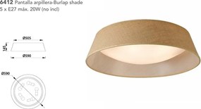 Plafoniera, Lustra aplicata maro SABINA 59cm