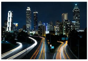 Tabloul metropolei nocturne (90x60 cm)