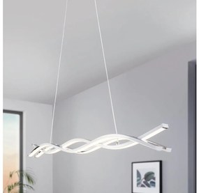 Eglo LASANA 2 96102 - Lustră LED suspendată pe cablu, 2 LED-uri, 35 W, 230 V, 3000 K (lumină caldă), crom lucios