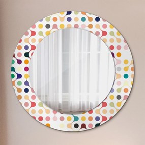 Oglinda rotunda imprimata Seamless multi -colored