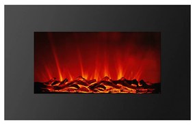 Semineu electric de perete - radiator + LED - 91 x 15 x 56 cm