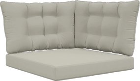 vidaXL Perna pentru canapea de exterior 3 pcs Gri Poliester