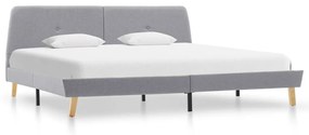 286924 vidaXL Cadru de pat, gri deschis, 180 x 200 cm, material textil