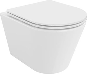 Mexen Rico vas WC Rimless cu capac soft-close slim, duroplast, alb lucios - 30720300