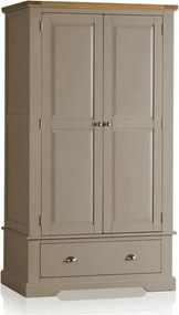 Dulap lemn masiv gri Ives Personalizabil, 104 × 66 × 189 cm