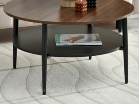 Măsuță de cafea Randolf Xl (nuc + negru). 1111703