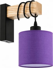 BRILAGI - Aplica de perete NUBILA 1xE27/60W/230V maro/negru/mov
