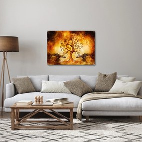 Tablou natural abstract cu copac (70x50 cm)