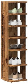 vidaXL Pantofare, 2 buc., lemn vechi, 28x27x102 cm, lemn prelucrat