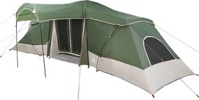 vidaXL Cort de Familie cu acoperiș Verde și gri 721 x 335 x 212 cm