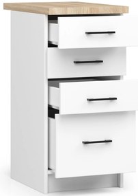 Dulap inferior de bucătărie Ozara S40 SZ4 (Alb). 1069419