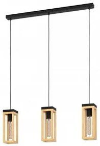 Suspensie vintage 3 becuri E27 NAFFERTON 43744 EGLO