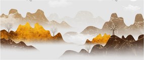Tablou - Munții în ceață (120x50 cm)