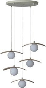 Osram DECOR PEARL – lustru suspendat pe cablu, 5x G9, 5W, 230V, bej