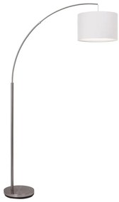 Brilliant - Lampă de podea CLARIE 1xE27/60W/230V crom mat/alb