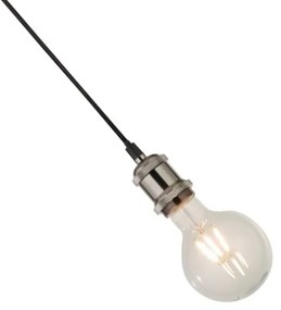 Searchlight 7461SS - Lustră suspendată pe cablu SUSPENSION, 1xE27/60W/230V, argintie