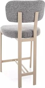 Scaun de bar Misaki H-2 gri 254 / cașmir