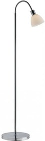 Lampadar modern cu brat flexibil Ray crom/alb 63214033 NL