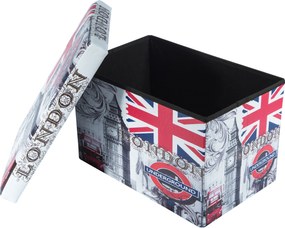 Taburet Design London, multicolor, 48x32x31.5 cm