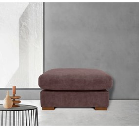 Taburet maro închis cu tapițerie din imitație de piele Hamburg – Scandic