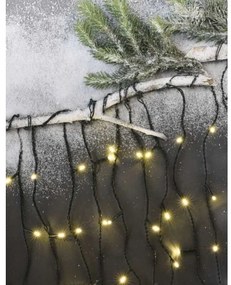 Instalație LED de Crăciun de exterior 200xLED/8 moduri 8,6m IP44 alb cald