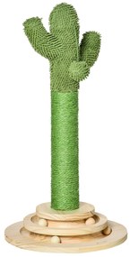 PawHut stalp forma cactus, centru de joaca pisici, 32x32x60cm | AOSOM RO