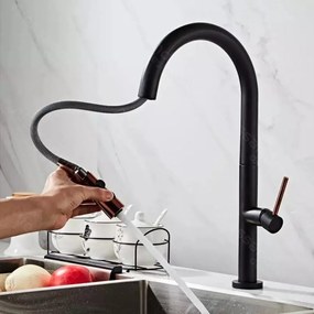 Baterie Bucătărie Neagra Model CF1035/B – Design Modern și Funcționalitate Deosebită pentru Spațiile Contemporane