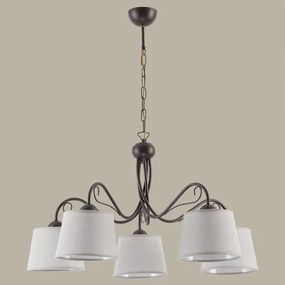 Jupiter 1362 - KM 5 V - Candelabru KAMELIA 5xE27/60W/230V pe lanț