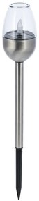 Lampa solara din otel inoxidabil, 1LED alb, 39x6,2x6,2cm
