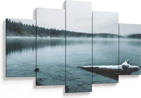 Tablou - lacul nordic înghețat (150x105 cm)