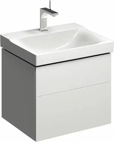 Dulap baza pentru lavoar suspendat Geberit Xeno2 alb 2 sertare 58 cm
