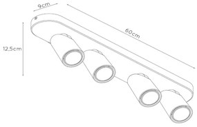 Spot LED Lucide 23954/21/31 XYRUS 4xGU10/5W/230V alb