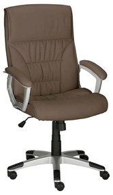 Scaun de birou maro din imitație de piele Flori – Støraa