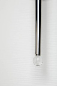 Aplica de perete design clasic ROCKLAND nichel lucios, cu 2 surse de lumina