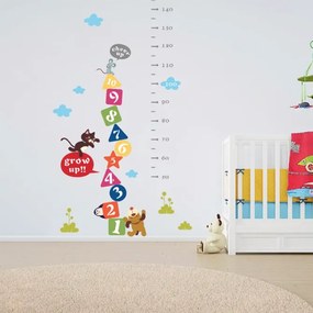 PIPPER | Autocolant de perete "Metru pentru copii - numere" 153x75cm