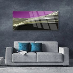 Tablouri acrilice Abstract Art Violet Gri Negru