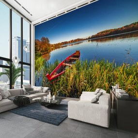 Fototapet - Barca pe lac (147x102 cm)