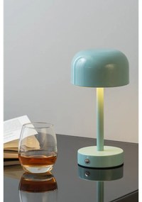 Veioză albastru-deschis LED cu abajur din metal (înălțime 24,5 cm) James – Leitmotiv