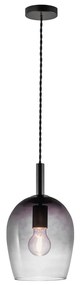 Nordlux - Pendul cu cablu UMA 1xE27/40W/230V Ø 18 cm negru/fumuriu