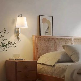 Lampă LED de perete Brilagi RAYA 1xE14/40W/230V + LED/3W alb/crom mat